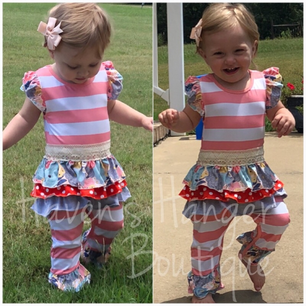 NEW Multi-Colored Icing Ruffle Romper